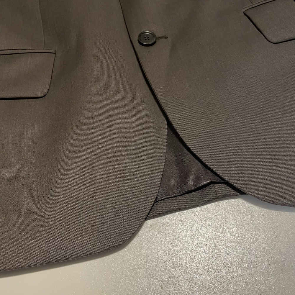 Banana Republic Blazer Men 42S Brown Heather 100% Wool Exterior Suit Jacket 2012 - Picture 4 of 12